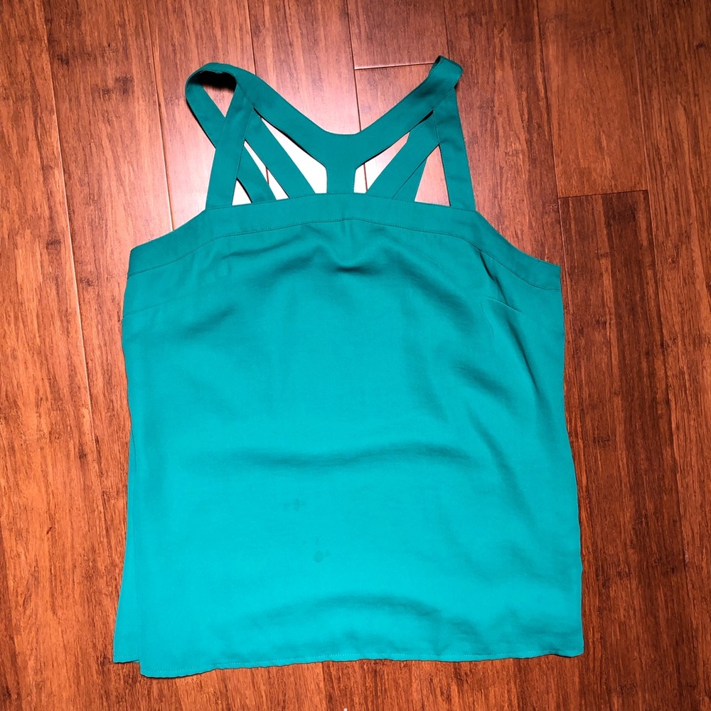 Banana Republic Teal Geometric Top